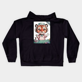 Cute Surgeon tiger Kids Hoodie